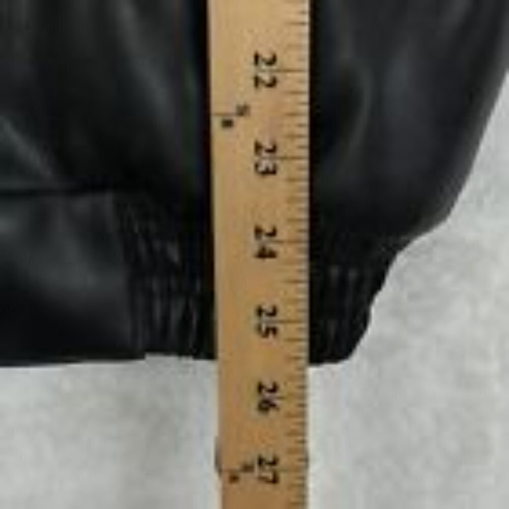 Vtg USA Jacket Mens Small Black Flag Big Letter Spellout *Read - Picture 11 of 16